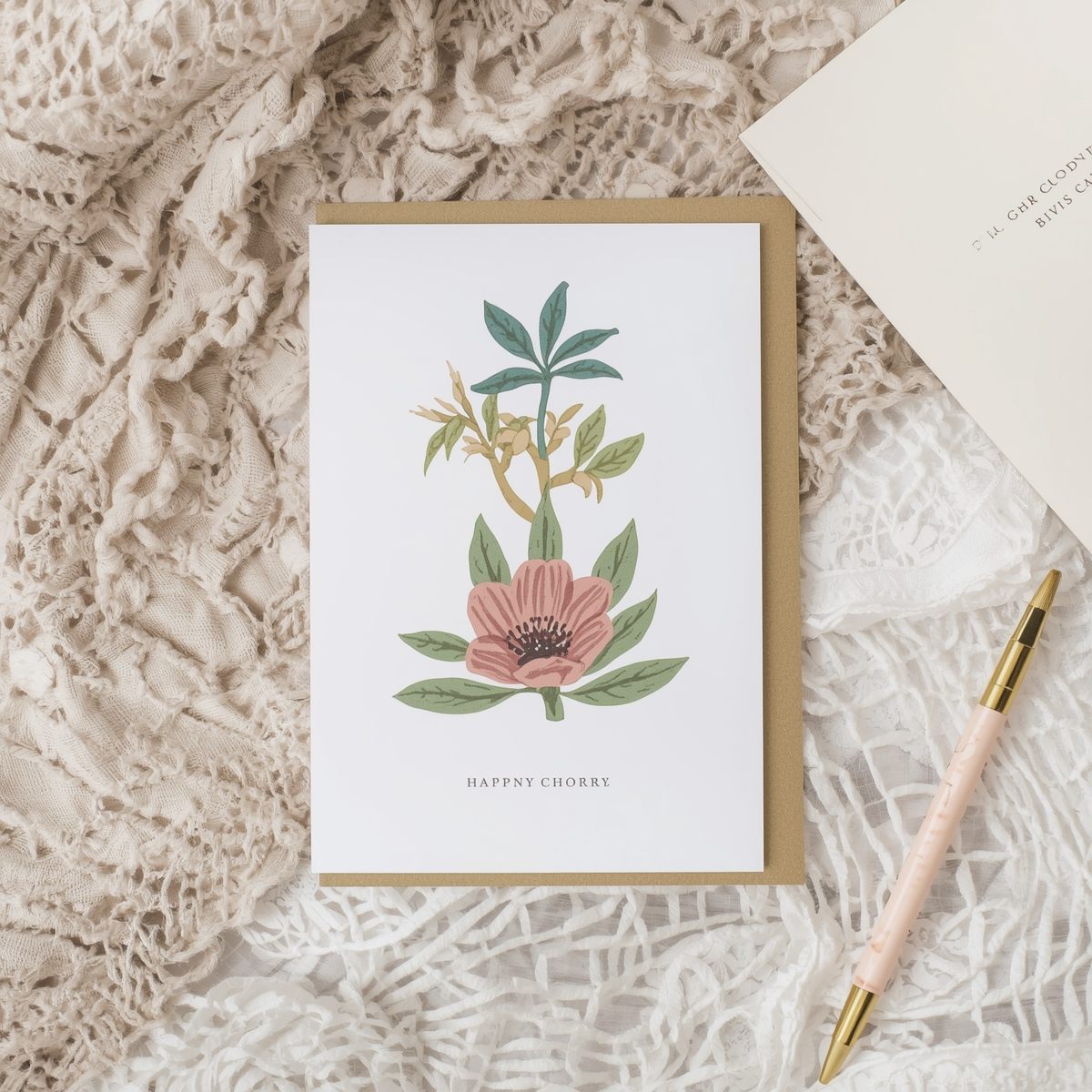 Vintage stamp print cards with aged paper textures and classic typography